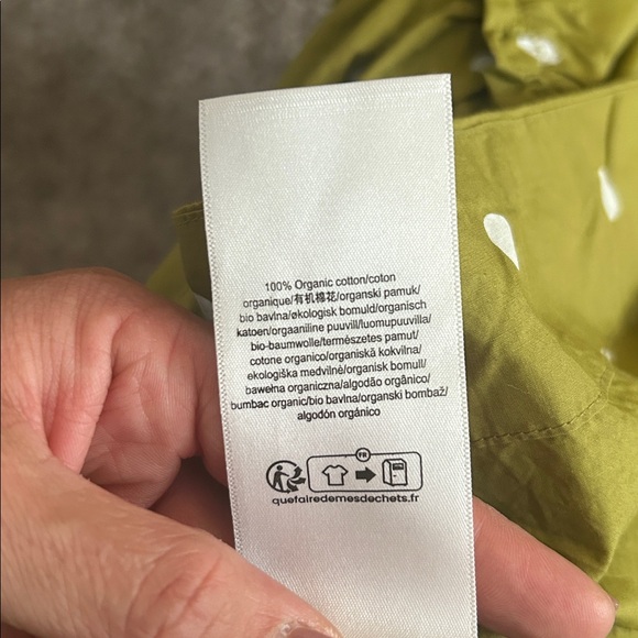 Damson Madder + Anthropologie Green Polka Dot Mini Dress, BRAND NEW - Picture 8 of 8